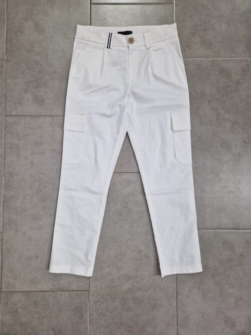 Pantalone ragazzo Gaudì Cargo Bianco